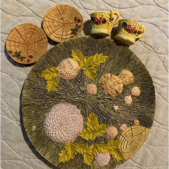 EUC vintage Enesco Mary Rhyner collectible miniature tea sets! 7 sets 40 PIECES! - Picture 9 of 16